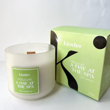 Load image into Gallery viewer, Scented Soy Candle in Upcycled Glass, Feels Like A Day At The Spa
