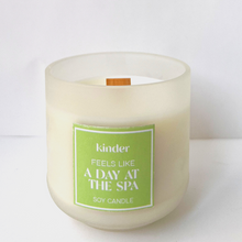Load image into Gallery viewer, Scented Soy Candle in Upcycled Glass, Feels Like A Day At The Spa