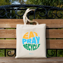 Load image into Gallery viewer, Reusable Shopping Bag, Eat Pray Recycle