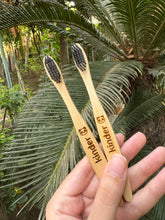 Load image into Gallery viewer, Kids Bamboo Toothbrush with Soft Bristles, Pack of TWO
