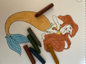 100% Natural Wax Crayons - 5 Colors