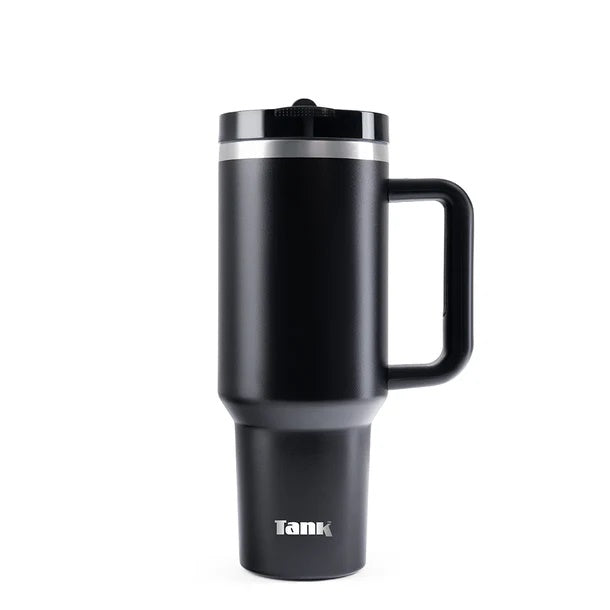 Tank Quencher, 1200ml, Stainless Steel Bottle, BPA free, insulated, Leakproof - Black