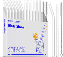 Load image into Gallery viewer, Family Pack Reusable Glass Straws, Clear
